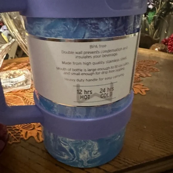 🌶️👑 1 WELLNESS TUMBLER 64 oz STAINLESS STEEL